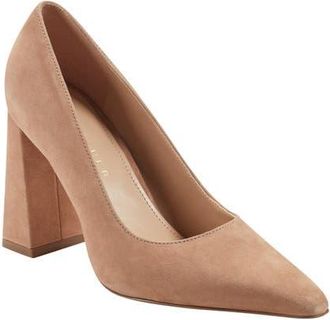 Marc Fisher Minny Pointed Toe Pump in Medium Natural at Nordstrom, Size 8.5