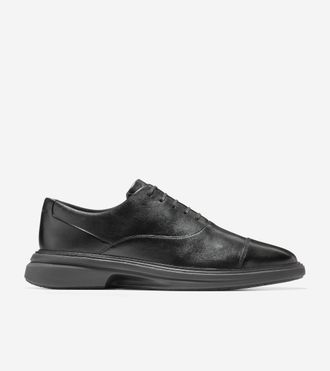Cole Haan Mens &Oslash;riginal Grand CitySpectre Cap Toe Oxford Shoes - Black Size 10.5