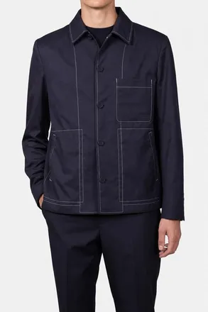 Dior MenS Navy Contrast Stitch Jacket, Size 50