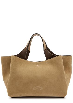 Tod's Suede top Handle bag - Tan - One Size
