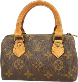 Louis Vuitton Pre-owned Mini Bags, female, Brown, Size: ONE SIZE Pre-owned Mini Speedy Handbag