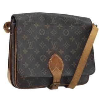 Louis Vuitton Pre-owned Cross Body Bags, female, Brown, Size: ONE SIZE Pre-owned Cartouchiere GM Shoulder Bag