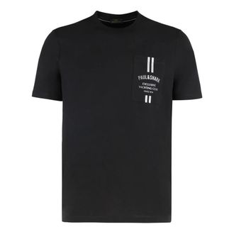 Paul & Shark Tops, Heren, Zwart, XL, T-Shirts