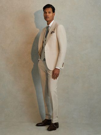 Reiss Stone Slim Fit Side Adjuster Trousers, 36