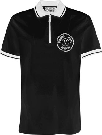 Versace Jeans Couture T-shirts en Polos - Heren - Polos - Zwart - S - Tops