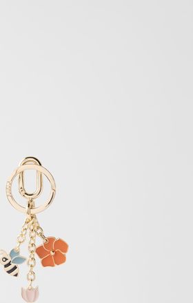 Furla Crystal Portachiavi Color Gold Oro Metallo + Smalto Donna