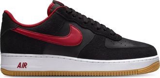 Nike Mens Air Force 1 Low 07 LV8 1 Black Varsity Red White