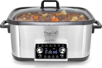 MegaChef 8 Quart 12-in-1 Deluxe Multi Cooker with Sous Vide in Grey at Nordstrom