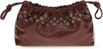 Pierre Hardy Bordeaux Calf Leather Bos Taurus Clutch Womens Bag