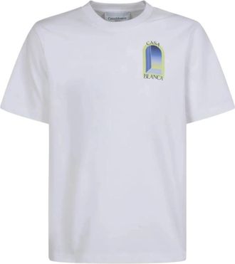 Casablanca LArche T-shirt met korte mouwen - Heren - T-shirts - Wit - XL - Katoen - Tops