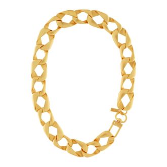 Dansk Copenhagen Anastazia Korte Lock Link Ketting - Dames - Accessoires - Geel - Maat: ONE Size