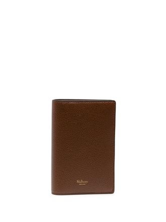 Mulberry Paspoorthoes met logoplakkaat - Bruin