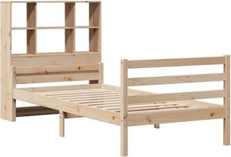 vidaXL Bookcase Bed without Mattress 90x200 cm Solid Wood Pine Vidaxl