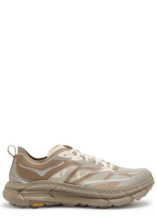 Hoka One One U Mafate Speed 4 Lite Panelled Mesh Sneakers - Beige - 8.5 (IT42.5 / UK8.5)