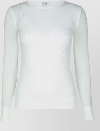 Elisabetta Franchi knit top fitted silhouette long sleeves