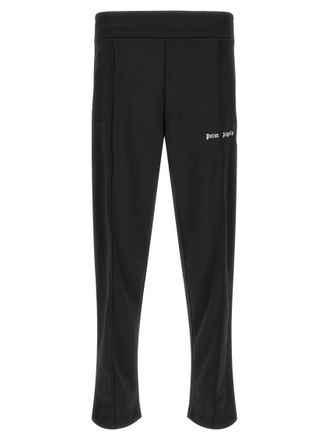 Palm Angels Black Polyester Logo Joggers