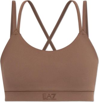 Emporio Armani Emporio Armani Ea7, Mujer, Camisetas, Marr&oacute;n, Talla: S