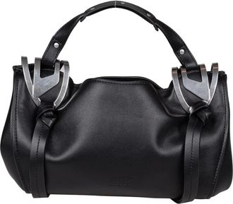 Diesel Knot-D Tophandle S - Dames - Handtassen - Zwart - ONE Size - Leer - Tassen