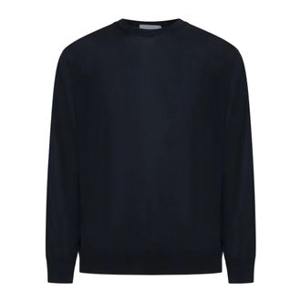 D4.0 Round-neck Knitwear, male, Blue, Size: 3XL Crewneck Sweater