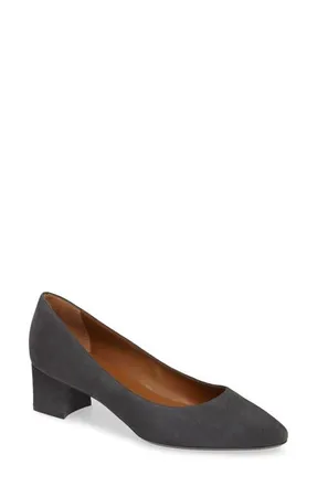 Aquatalia Pasha Pump in Anthracite Suede at Nordstrom, Size 8.5