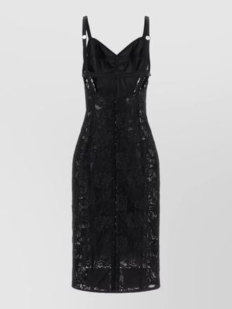 Dolce & Gabbana corset dress sweetheart neckline lace overlay