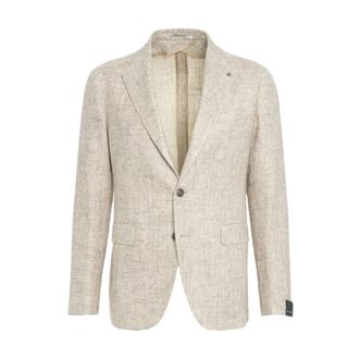 Tagliatore Blazers, male, Beige, Size: 2XL Mens Clothing Blazer Beige Ss25