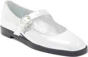 Stuart Weitzman Loralei Mary Jane in Silver at Nordstrom Rack, Size 8.5