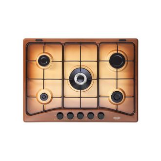 DeLonghi Placa De Cocina Empotrada De Longhi Fft 57 Asv 68 Cm Gas 5 Fuegos Cobre