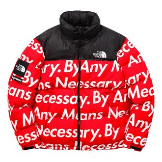 SUPREME FW15 X The North Face By Any Means Nuptse Jacket Red SUP-FW15-621