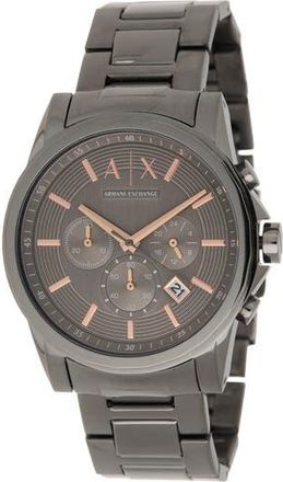 A|X Armani Exchange Mens Chronograph Bracelet Watch, 45mm in Gunmetal at Nordstrom Rack