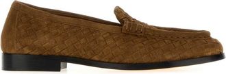 Bottega Veneta Brown Woven Intrecciato Loafers