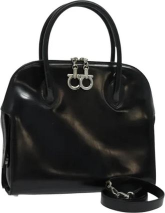 Ferragamo Pre-owned Handtas - Dames - Vintage Handtas - Zwart - ONE Size - Leer - Vintage