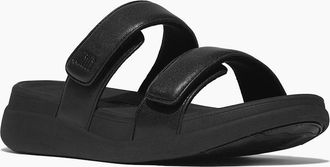 FitFlop Womens Fitflop F-Mode Go Polyurethane Womens All Black Sandals - Size: 8