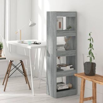 vidaXL Libreria/Divisorio Grigio Sonoma 40x30x135 cm - Vidaxl