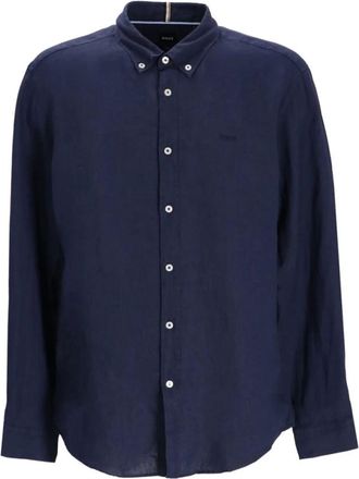 HUGO BOSS Hombre, Camisas, Azul, Talla: L