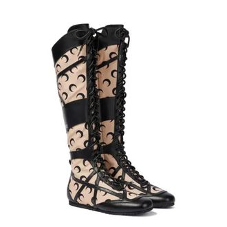 Jimmy Choo London Womens Kato x Marine Serre Knee-High Boots