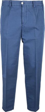 BRIGLIA 1949 Broeken, Heren, Blauw, S, Katoen, Kostuumbroek