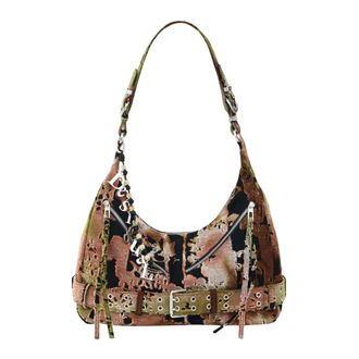 Desigual Galerna Heaven Schoudertas - Dames - Tassen - Groen - Maat: ONE Size Viscose