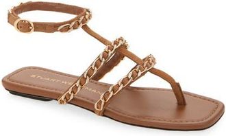 Stuart Weitzman Soluxe Crystal Sandal in Toasted Almond at Nordstrom, Size 8.5