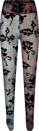 Chopova Lowena Leggings a quadri - Grigio