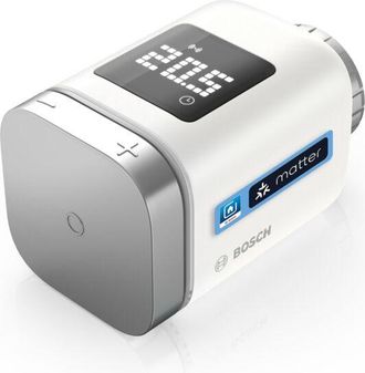 Bosch Termostato Intelligente Bosch per Radiatori II +M, Compatibile con Sistema Smart Home e Matter, Controllo Personalizzato e Confort Ottimale
