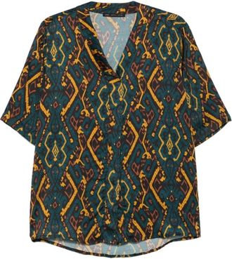low brand Blouses - Heren - Korte mouwen Overhemden - Veelkleurig - M - Overhemden