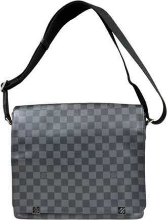 Louis Vuitton Damier Graphite Black Gray Damier Graphite Shoulder Bag (Pre-Owned)