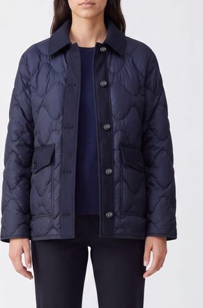Woolrich Piumino in poliestere con colletto classico e tasche a toppa