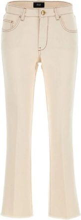 Fay Beige Broeken - Dames - Straight fit broeken - Beige - W32 - Broeken