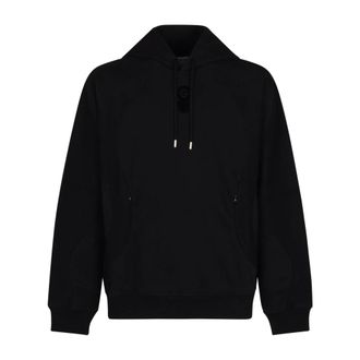 Casablanca Hoodies, male, Black, Size: M Squash Logo Flock Print Hoodie