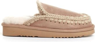 Mou Beige Su&egrave;de Eskimo Pantoffelboots - Dames - Pantoffels - Beige - 38 EU - Su&egrave;de - Schoenen