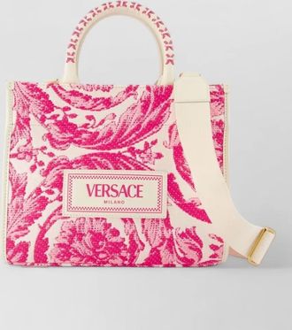 Versace shopping leather tote bag