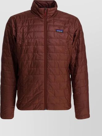 Patagonia insulated jacket with high collar and pockets