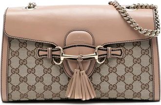 Gucci 2016-2025 Medium GG Canvas Emily shoulder bag - Brown
